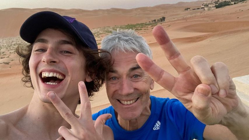 Timothée Chalamet mit seinem Vater