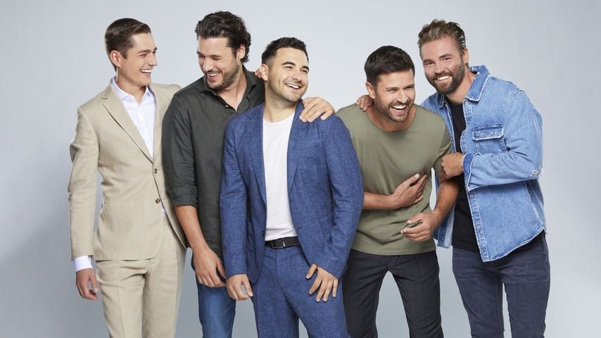 Timothy Boldt, Alexander Milo, Lars Steinhöfel, Milos Vukovic und Ben Heinrich, "Unter Uns"-Stars