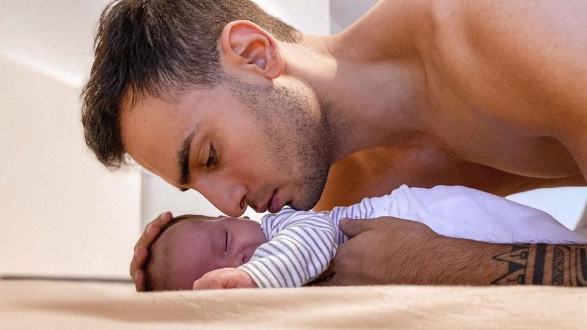 Timur Ülker und sein Sohn Ilay Kaan in Hamburg im Mai 2020