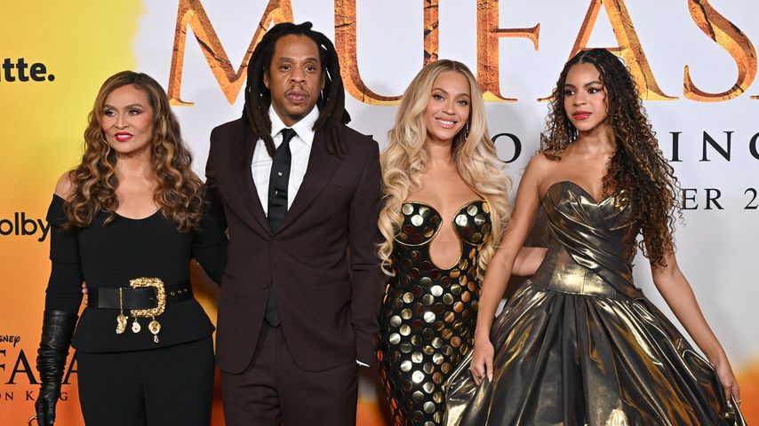 Tina Knowles, Jay-Z, Beyoncé und Blue Ivy Carter im Dezember 2024