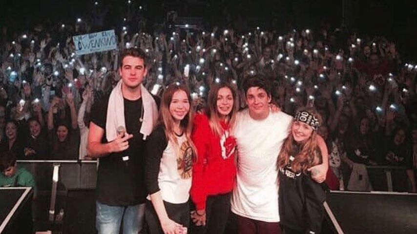 Tina Neumann als Fan mit Liont auf der "Löwenkind"-Tour 2015