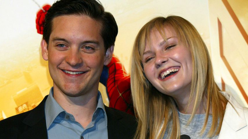 Tobey Maguire und Kirsten Dunst im April 2002