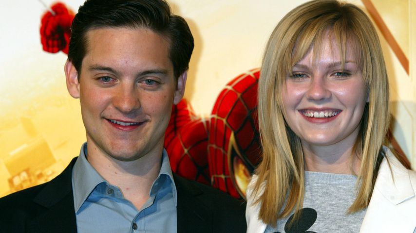 Tobey Maguire und Kirsten Dunst im April 2002
