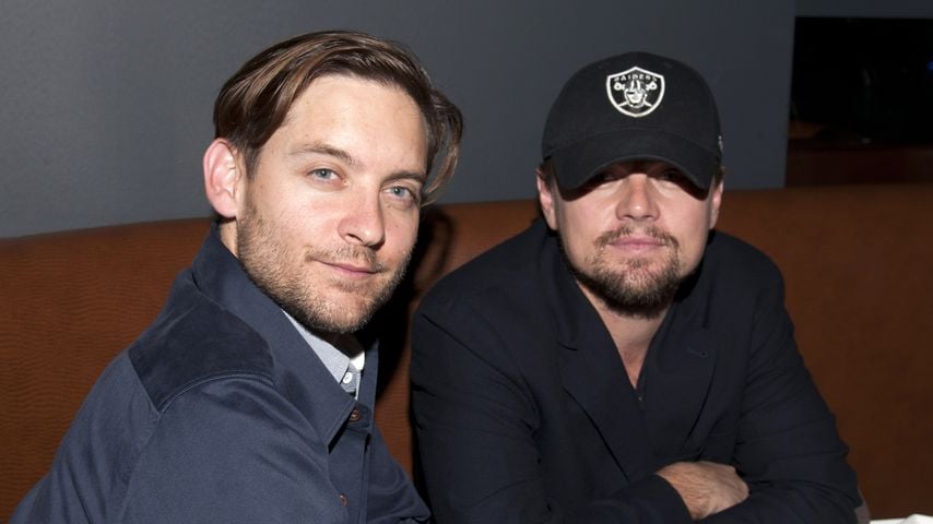 Tobey Maguire und Leonardo DiCaprio bei der Mobli 2.0 Launch Party in Austin, 10. März 2012