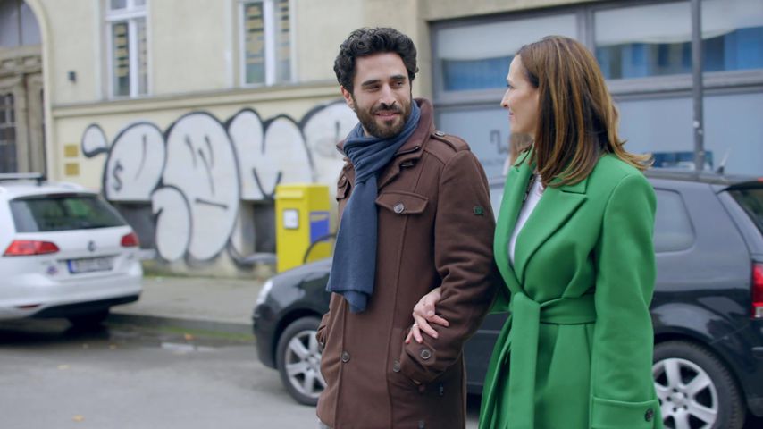 Tobias (Jan Kittmann) und Katrin (Ulrike Frank) in einer Szene bei GZSZ