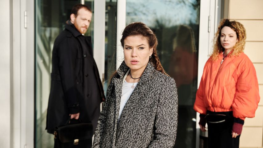 Tobias (Patrick Müller), Vivien (Sharon Berlinghoff) und Nika (Isabelle Geiss) bei "Unter uns"