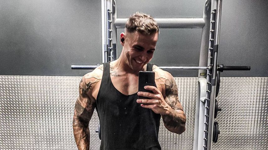 Tobias Pietrek im Fitnessstudio