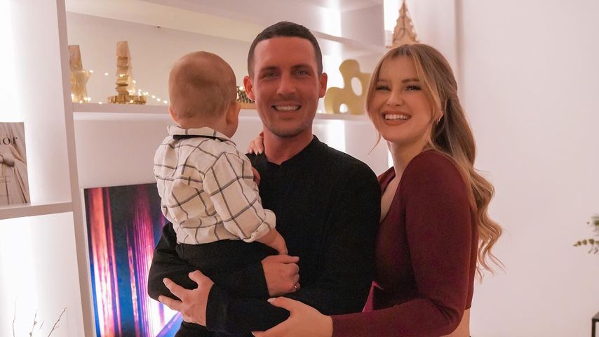 Tobias und Maren Wolf mit ihrem Sohn Lyan