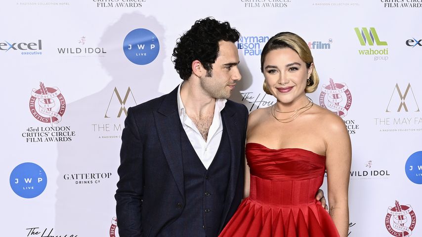 Toby Sebastian und Florence Pugh im Februar 2023