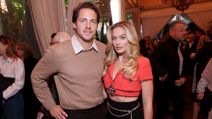 Tom Ackerley und Margot Robbie im Januar 2024