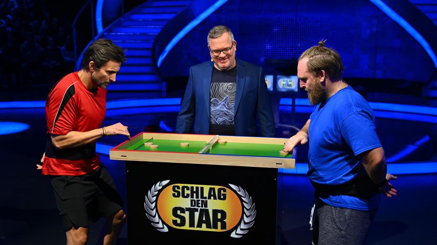 Tom Beck, Elton und Axel Stein bei "Schlag den Star"