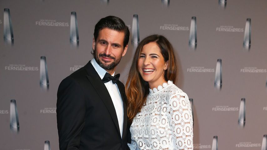 Tom Beck und Chryssanthi Kavazi beim Deutschen Fernsehpreis 2016
