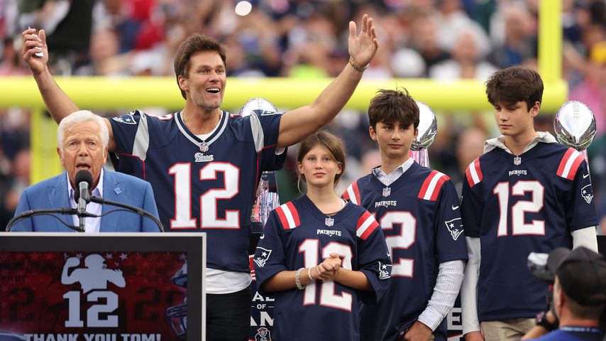 Tom Brady bei seiner Aufnahme in die Hall of Fame