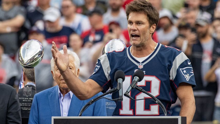 Tom Brady bei seiner Aufnahme in die Hall of Fame