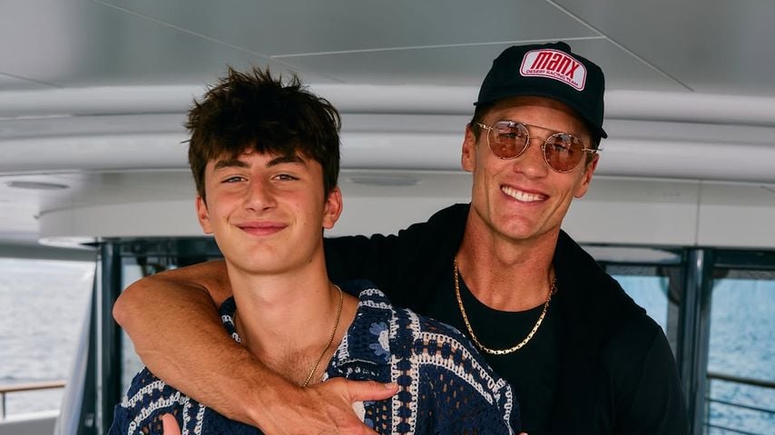 Tom Brady mit seinem Sohn Benjamin