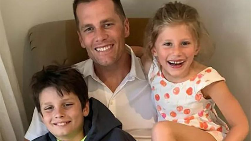 Tom Brady mit seinen Kindern