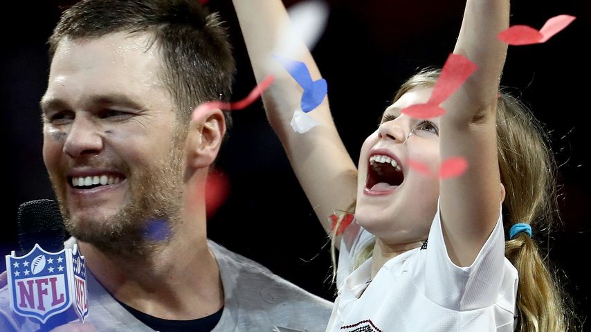 Tom Brady mit seinen Kindern, Februar 2019