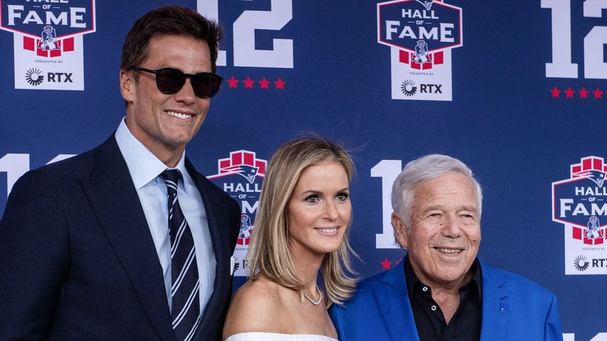 Tom Brady, Dana Blumberg und Robert Kraft