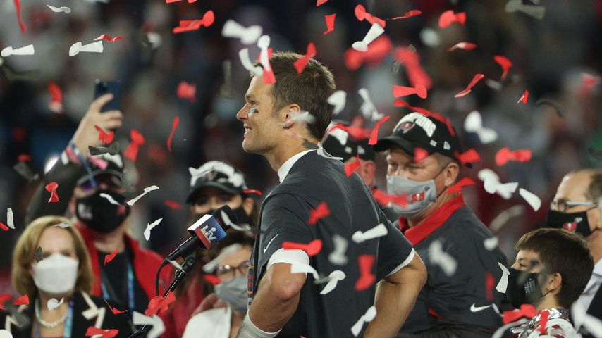 Footballer Tom Brady beim Super Bowl 2021