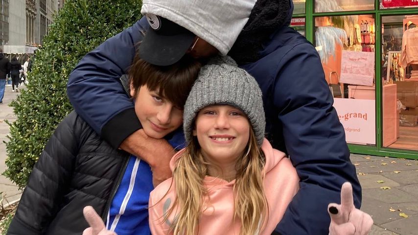 Tom Brady mit seinen Kindern Benjamin und Vivian