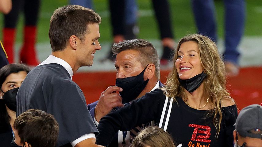 Tom Brady und Gisele Bündchen beim Super Bowl