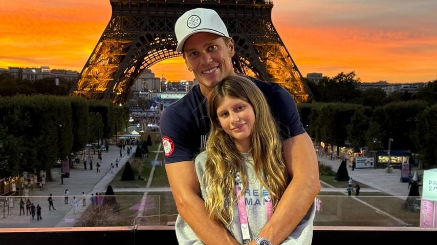 Tom Brady und Tochter Vivian in Paris