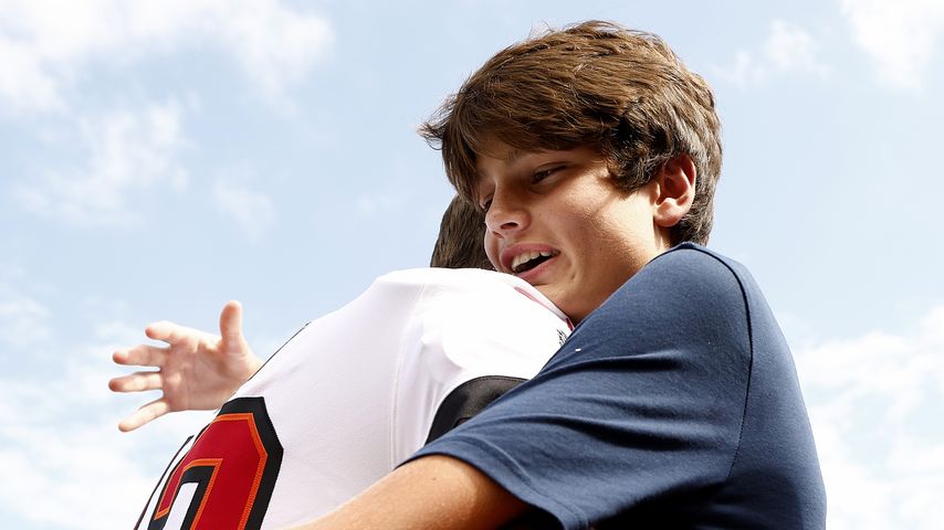 Tom Brady mit seinem Sohn John Edward Thomas Moynahan im September 2022