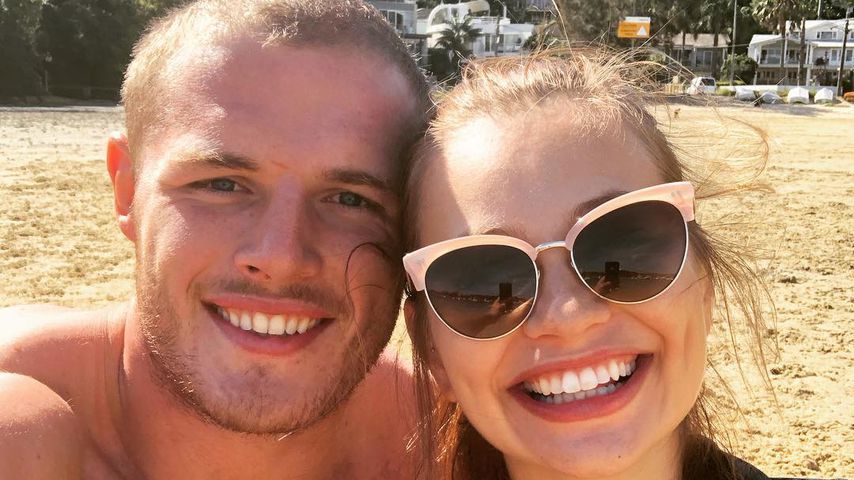 Tom Burgess und Tahlia Giumelli im April 2019