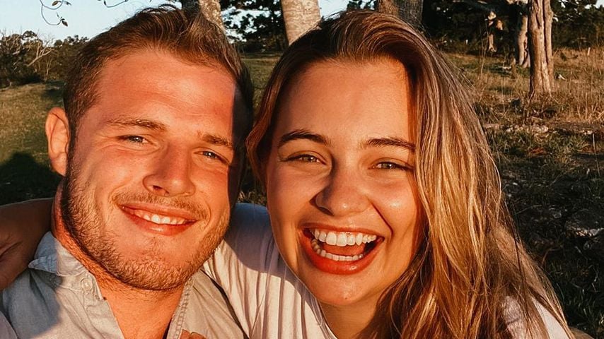 Tom Burgess und seine Verlobte Tahlia Giumelli im Dezember 2019