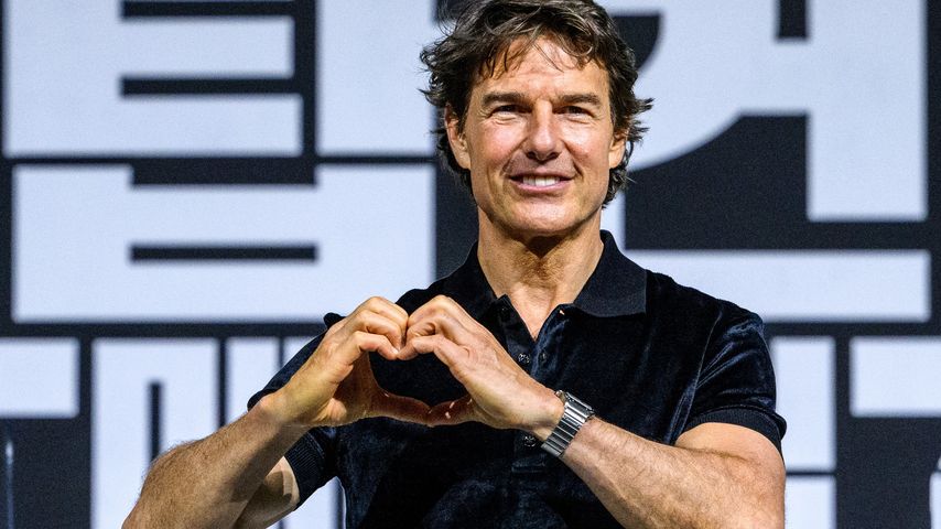 Tom Cruise bei der Pressekonferenz von "Top Gun: Maverick"