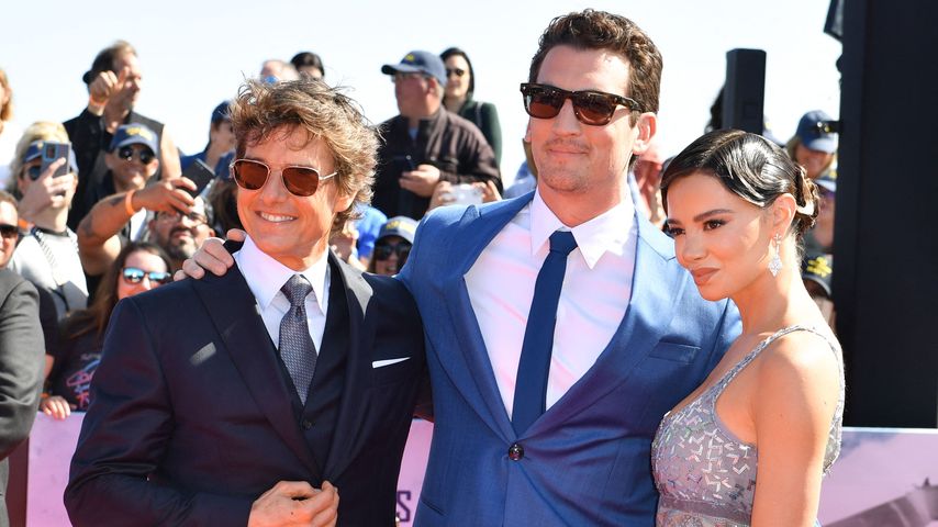 Tom Cruise, Miles Teller und Keleigh Sperry