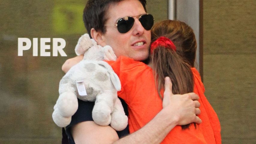 Tom Cruise mit Töchterchen Suri in 2012