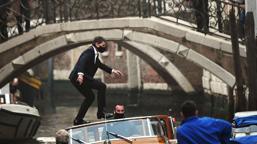 Tom Cruise, Oktober 2020 bei den Dreharbeiten zu "Mission: Impossible sieben" in Venedig