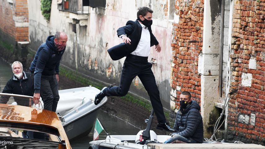Tom Cruise bei den Dreharbeiten für "Mission: Impossible 7"
