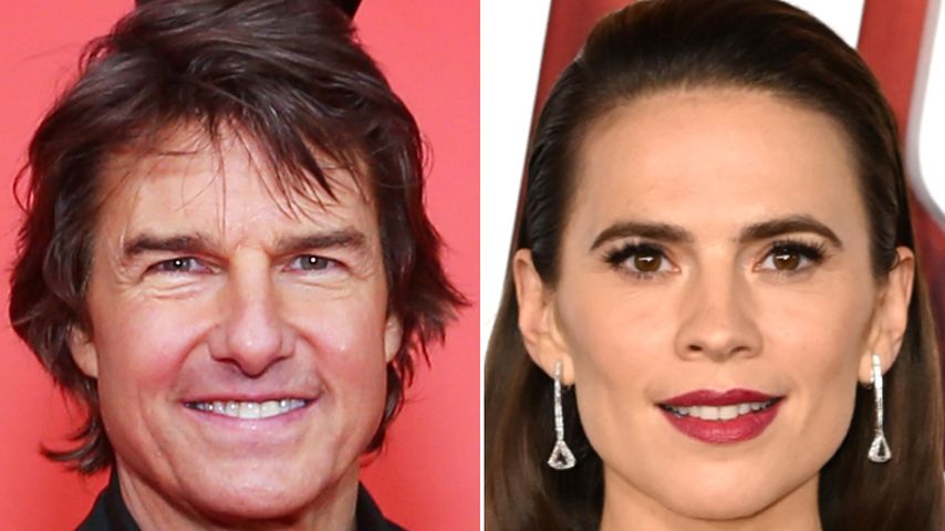 Collage: Tom Cruise und Hayley Atwell