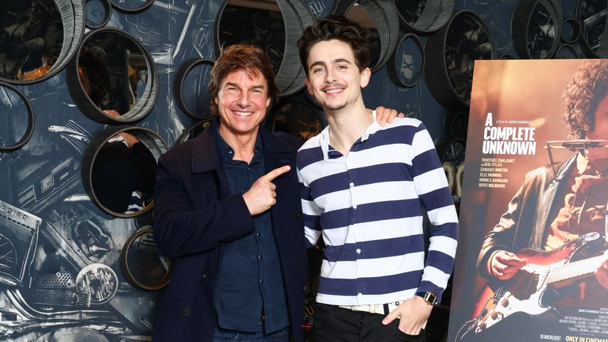 Tom Cruise und Timothée Chalamet beim Screening zu "A Complete Unknown" 2024