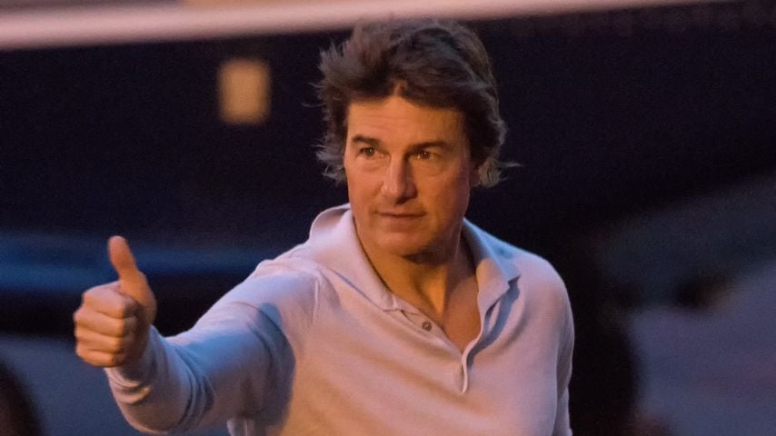 Tom Cruise auf dem Battersea Heliport