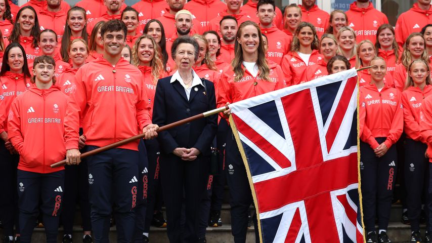 Tom Daley, Prinzessin Anne und Helen Glover (v.l.n.r.)