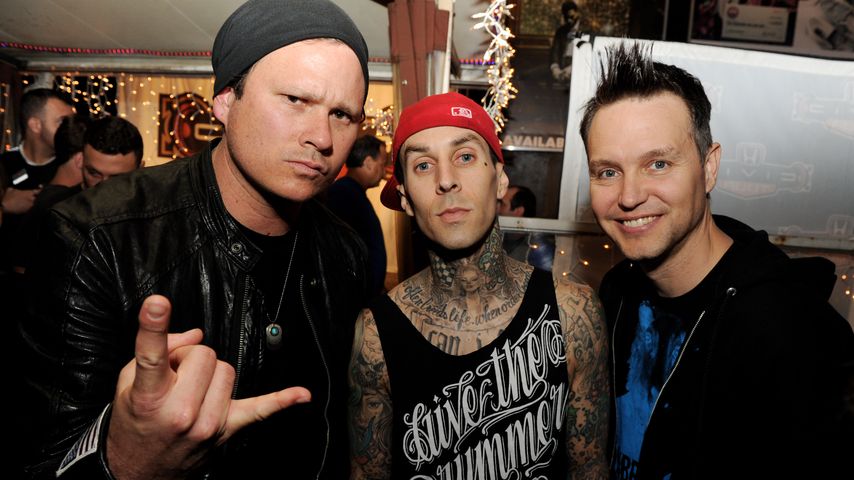 Tom DeLonge, Travis Barker und Mark Hoppus, Mai 2011
