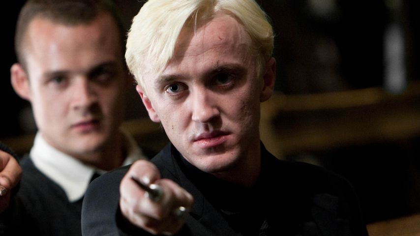 Tom Felton (r.) mit Josh Herdman in "Harry Potter und die Heiligtümer des Todes: Teil 2"