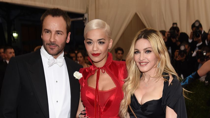 Tom Ford, Rita Ora und Madonna im Jahr 2015