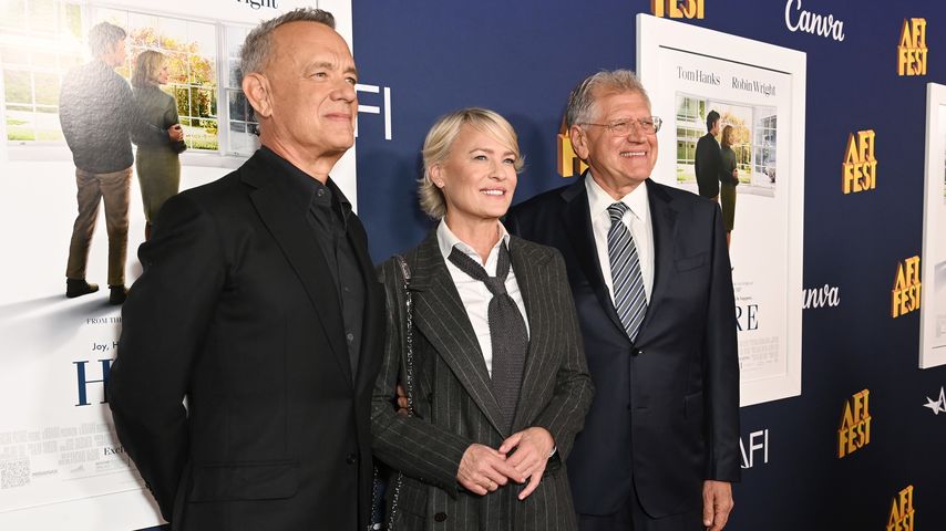 Tom Hanks, Robin Wright und Robert Zemeckis im Oktober 2024