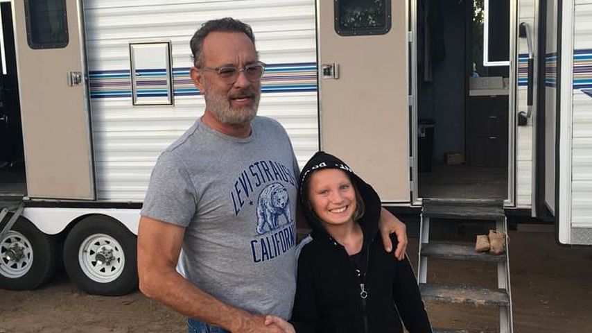 Tom Hanks und Helena Zengel am "Neues aus der Welt"-Set