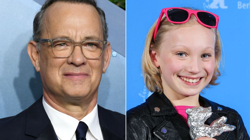 Collage: Tom Hanks und Helena Zengel