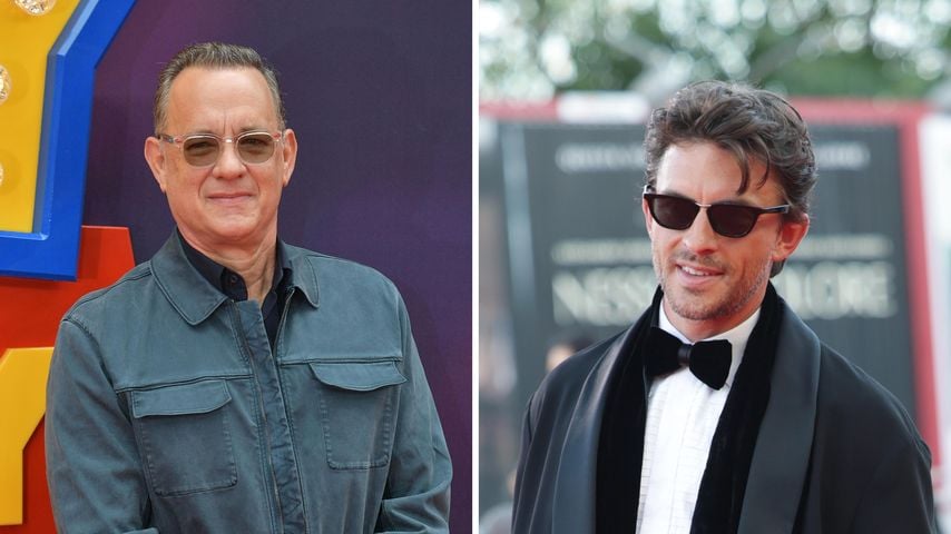 Collage: Tom Hanks und Jonathan Bailey