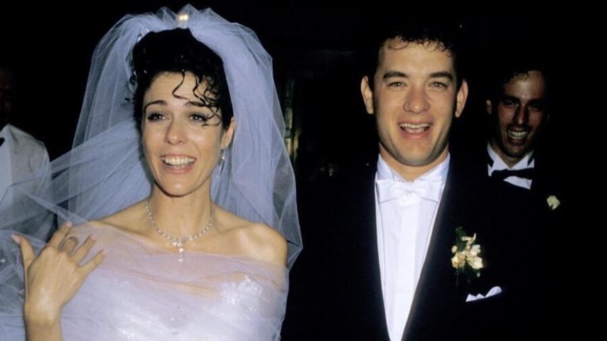 Tom Hanks und seine Frau Rita Wilson am Tag ihrer Hochzeit