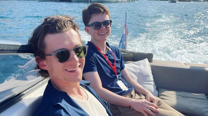Tom Holland auf einem Bootsausflug