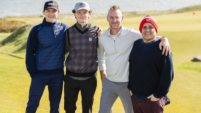 Tom Holland, Harry Holland, Donald Mustard und Joe Russo beim Tom Holland Charity Golf Tournament