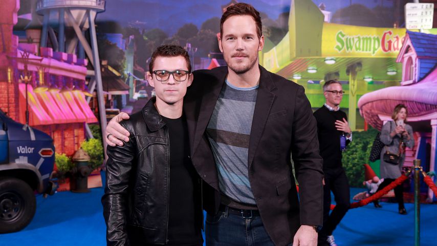 Tom Holland und Chris Pratt im Februar 2020 in Californien