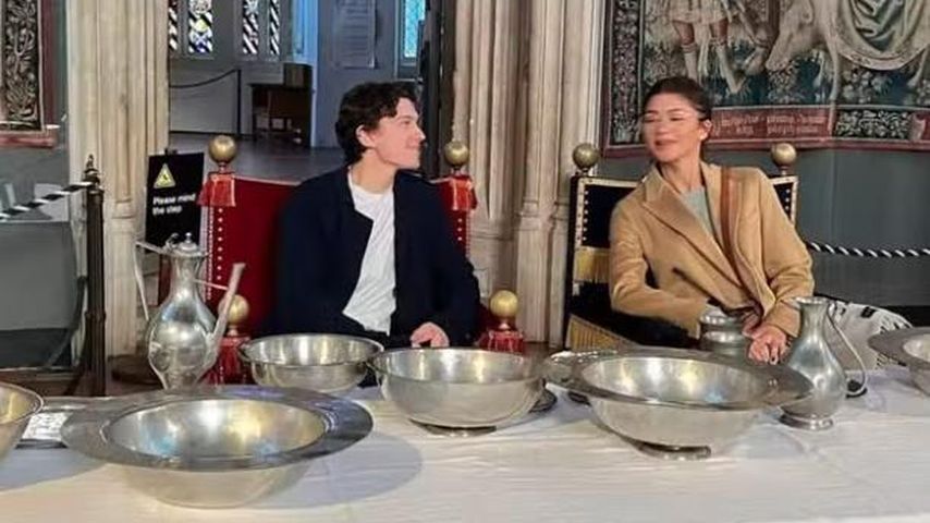 Tom Holland und Zendaya im Hampton Court Palast in London